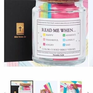 Bible Verses Jar with Color Coded Verses